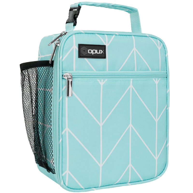 opux Insulated Lunch Bag Kids Leakproof Soft Lunch Box for Boys Girls School Lunch Cooler Bag Small Lunch Bags for Men Women Adults Teen Reusable Lunchbox Pail for Work Teal