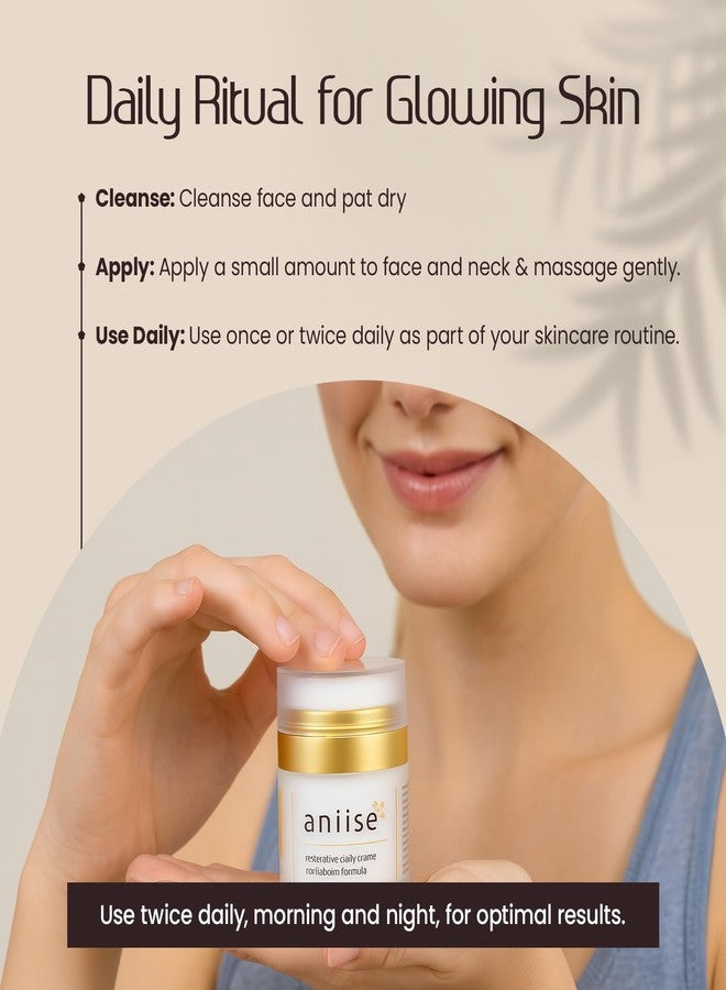Aniise Restorative Face Cream with Vitamin E for Daily Use - Reduces Wrinkle, Hydrates and Refreshes Skin - Gentle Moisturizer, Normal Skin Formula - All Natural, Vegan 1 oz (Packaging May Vary) - Image 4