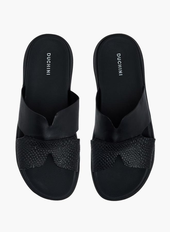 DUCHINI Men Leather Comfort Sandals - Image 2