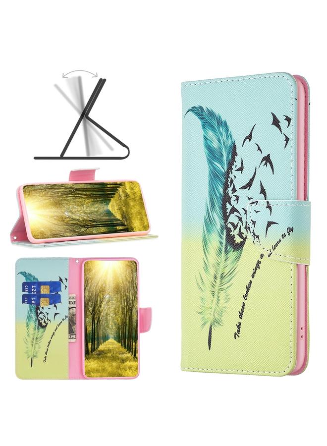 اس-توب جراب هاتف جلدي بنمط رسم ملون لهاتف OPPO A98 5G - Image 1