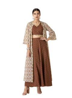 indya Printed Flared Palazzo Pants  - Image 4