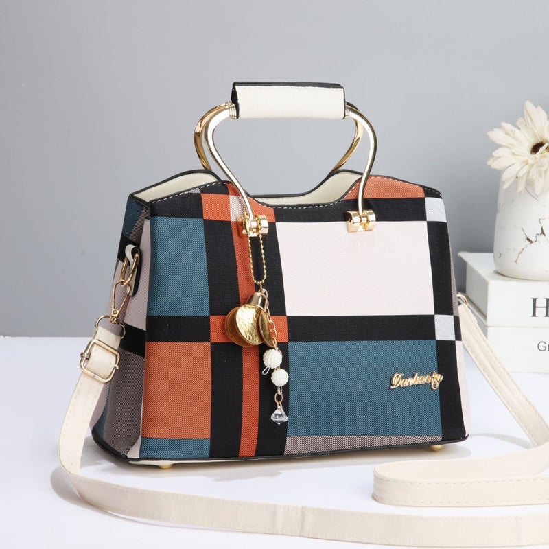 Portable Women'S Bag Fashion Joker Stitching Messenger Bag High Texture Retro Niche Shoulder Bag New Manufacturers - Image 4