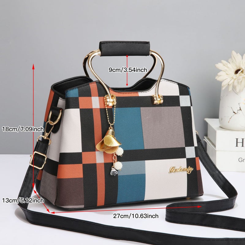 Portable Women'S Bag Fashion Joker Stitching Messenger Bag High Texture Retro Niche Shoulder Bag New Manufacturers - Image 5