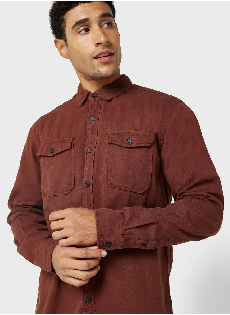 Seventy Five Long Sleeve Twill Shirt