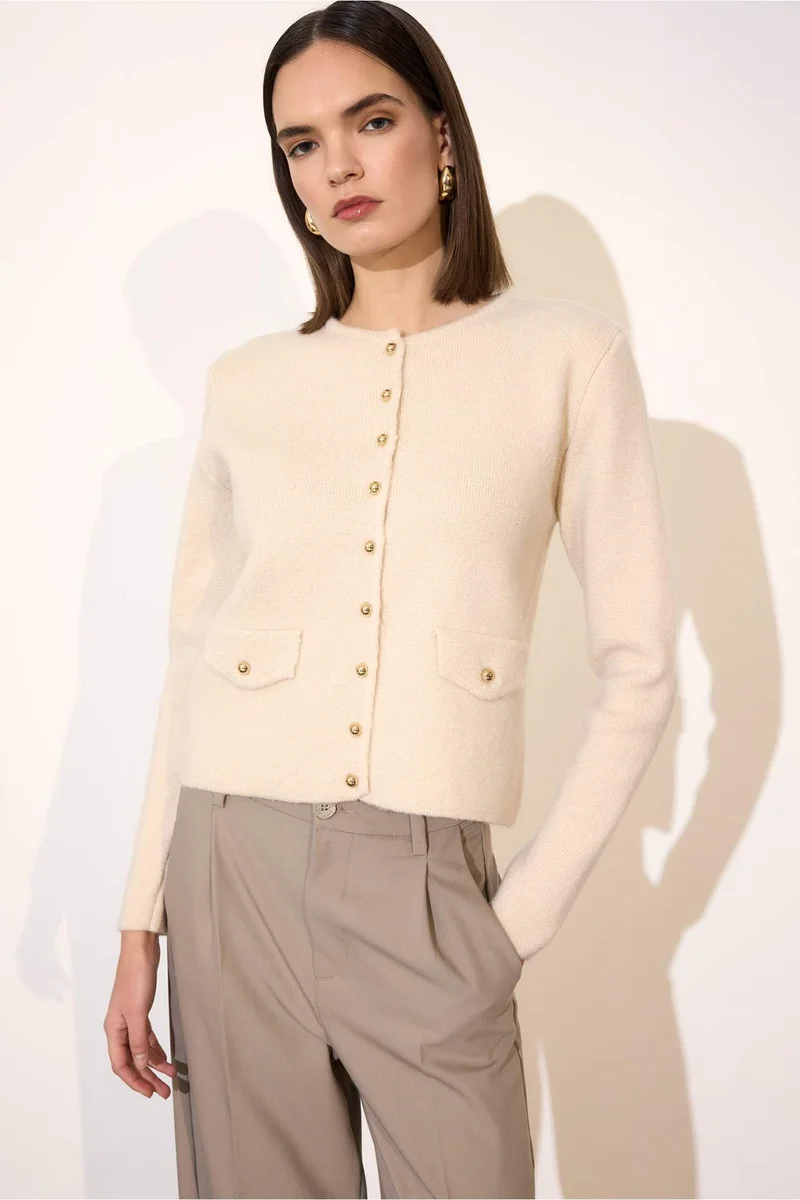 ديفاكتو Standard Fit Cardigan