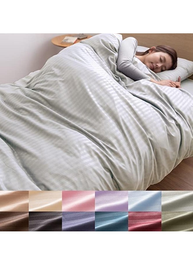 QBED Elastic Stripe Sheet Sets (180 * 200 * 30cm, Black)  - Image 3