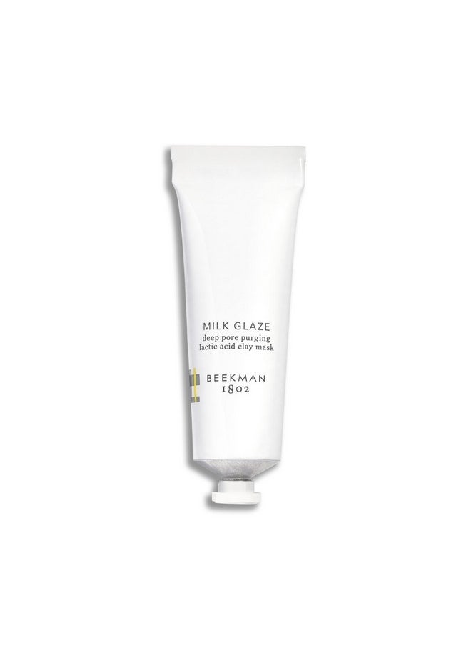 Beekman 1802 Beekman 1802 Milk Glaze 10% Lactic Acid Pore Purging Clay Face Mask - Fragrance Free - 2.3 oz - Gently Exfoliates - With Dead Sea Mud & Kaolin - Good for Sensitive Skin - Cruelty Free  - Image 1