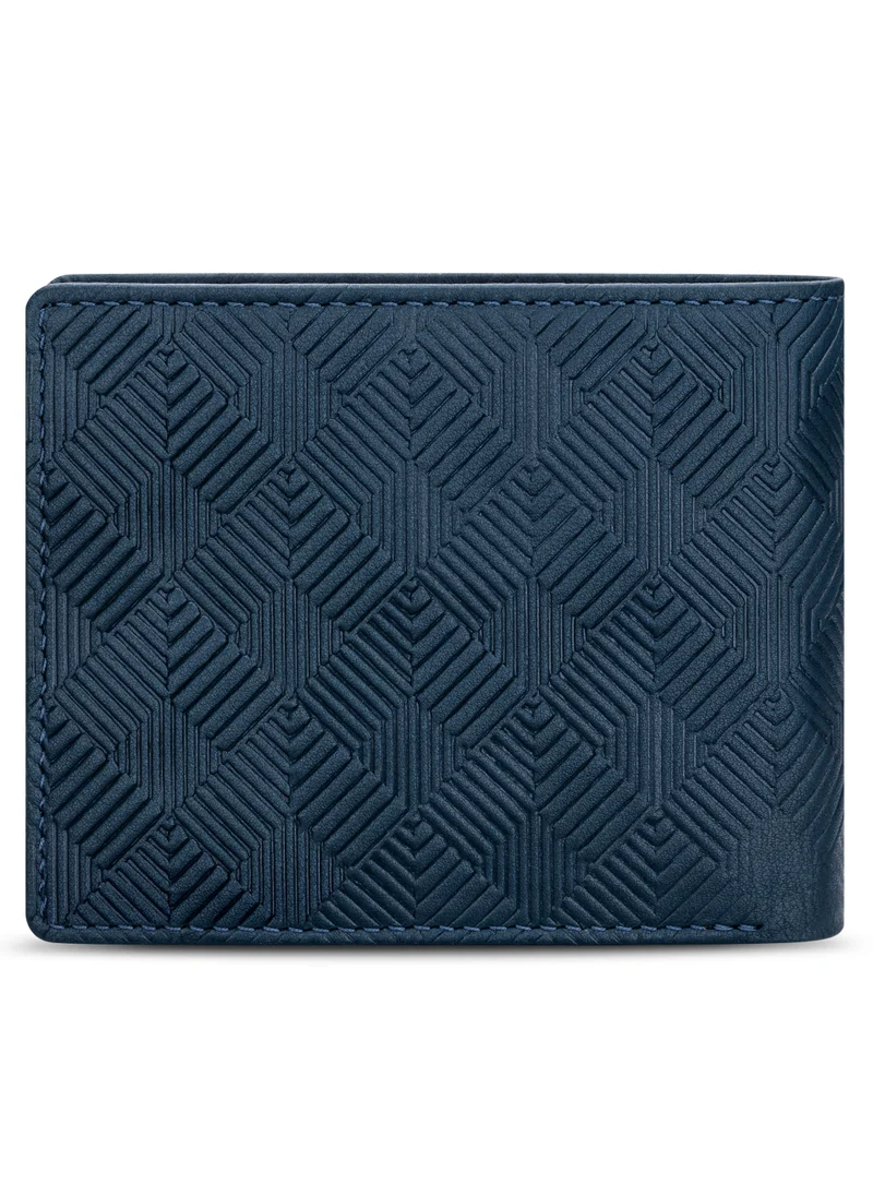 دوكاتي كورس Tectonic Navy Genuine Leather Wallet For Men
