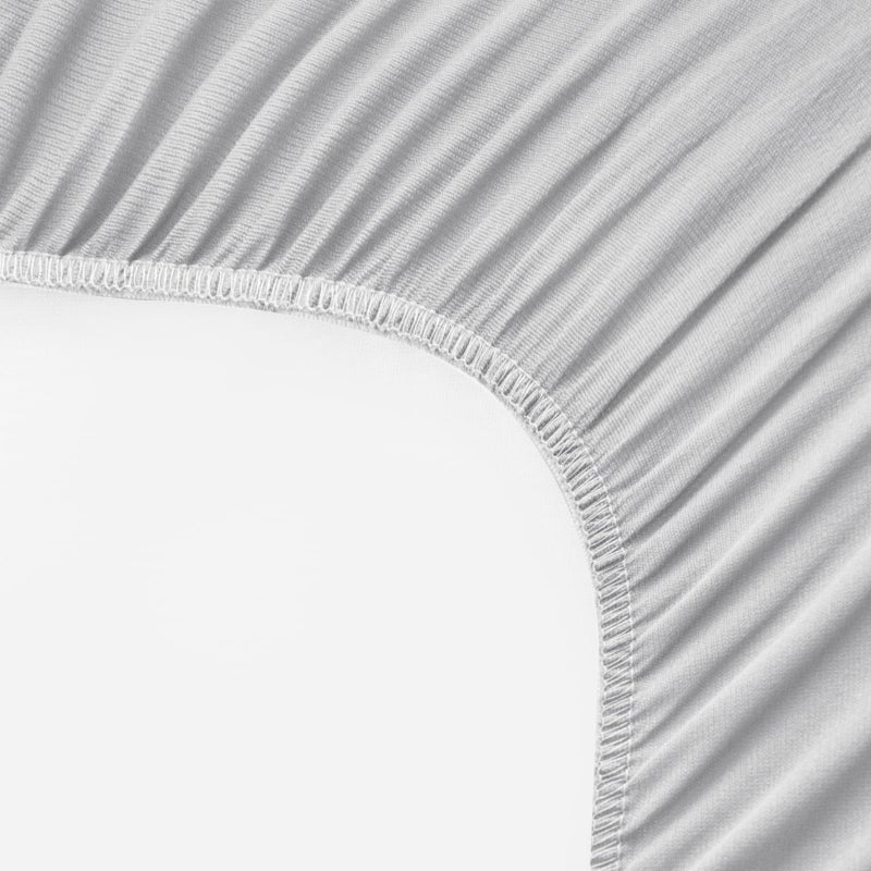 Biloban Changing Pad Cover Waterproof, 2 Pack Diaper Change Table Sheets for Baby Boys Girls, Fitted Cradle Sheets for 32"x16" Contoured Pad, Breathable & Ultra Soft, Grey - Image 3