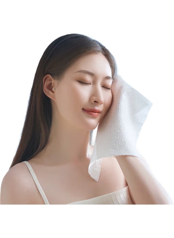 Yekee Portable Disposable Face Towels For Home And Travel, 60 Sheets, Hanging Style, Extra Thick Soft Cotton Towels, 20*20Cm, Y-8073 - Image 2