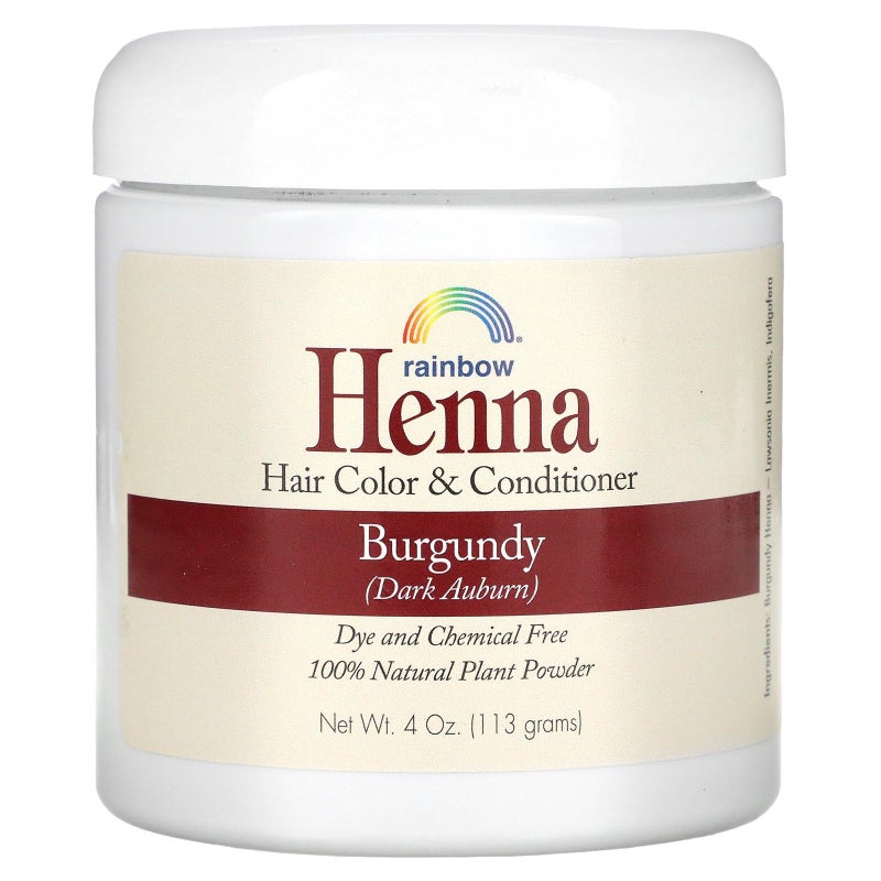 Rainbow Research Henna Hair Color and Conditioner, Persian Burgundy Dark Auburn, 4 Ounce - Image 1