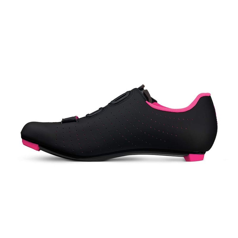 Fizik Tempo Overcurve R5, Road Cycling Shoes, Black/Pink Fluo, 10-10.5 US - Image 2