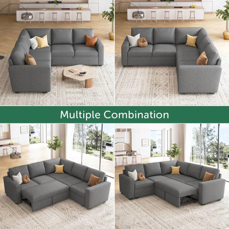 Comfynest Modular Sleeper Sectional Sofa Bed - Image 4