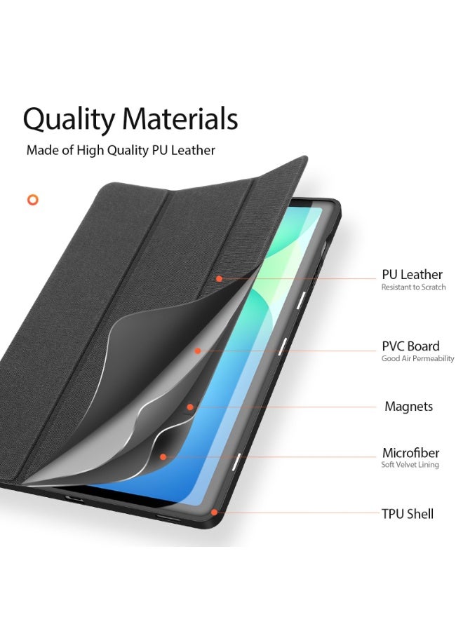 عام غطاء لسامسونج جالكسي تاب S10 FE بلس 13.1 بوصة 2025: غطاء لوحي مع حامل قلم، جلد PU فاخر مقاوم للسقوط والصدمات مع ميزة الاستيقاظ/النوم التلقائي. - Image 2