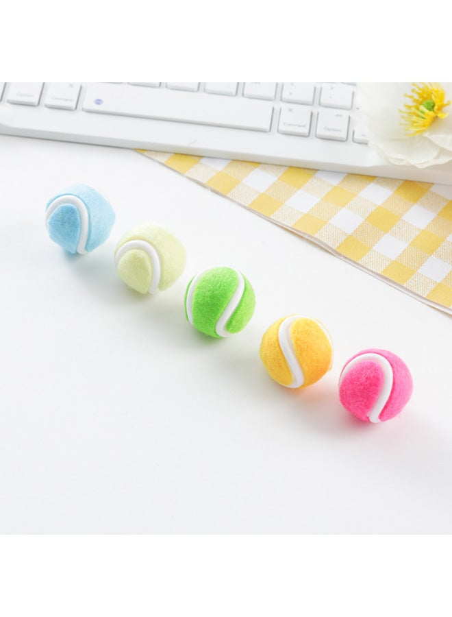 Direct Simulation Mini Tennis Accessories Tennis Keychain Pendant Tennis Stud Earrings Creative DIY Accessories-Color:2.6cm Tennis Ball-randomly Mixed Colors  - Image 5