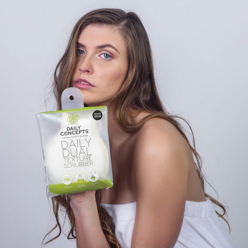 Daily Concepts Daily Dual Texture Scrubber - Daily Concepts - Regular texture where you need more exfoliation and soft texture for the more gentle parts of your body - Image 3