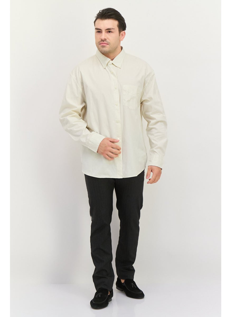 Men Relaxed Fit Plain Long Sleeve Casual Shirt, Off White - pzsku/Z2395BE68D596F8B03447Z/45/_/1737642515/240315a4-e9f4-4c30-9631-352e3e77c2e3