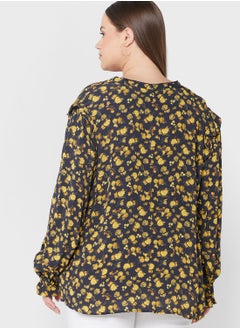 Tommy Hilfiger Plus Printed Puff Sleeve Top  - Image 2