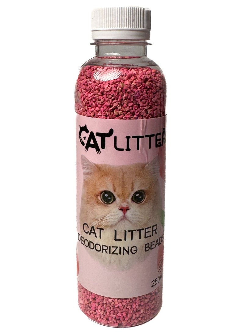 حبيبات تعطير صندوق الرمل للقطط - تركيبة الخوخ ذات قوة لتعديل الروائح (250 مل)