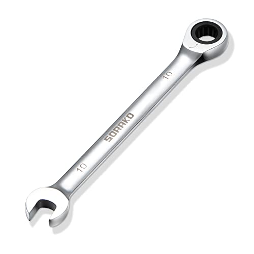 SORAKO Ratcheting Combination Wrench Industrial Grade Cr-V Steel Gear (A-10mm Metric) - Image 1