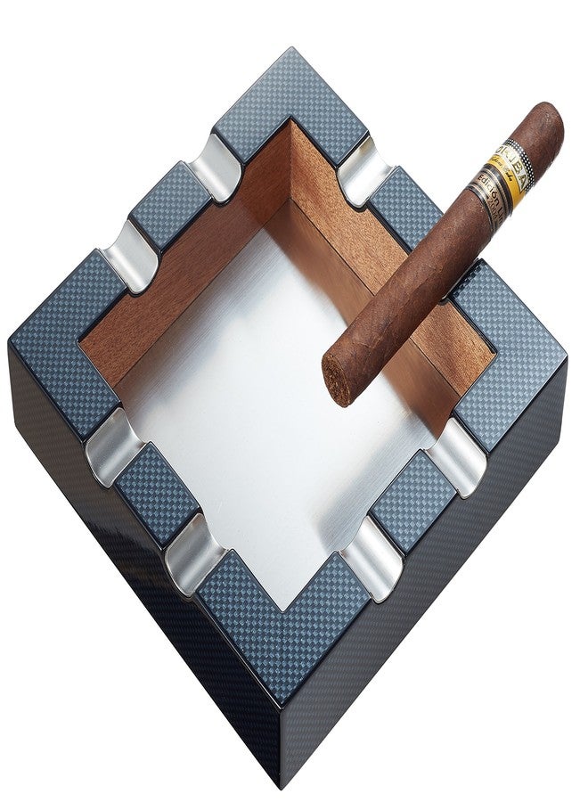 Visol Braeden Carbon Fiber Pattern Cigar Ashtray - Image 2