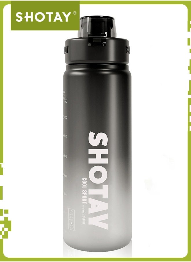 SHOTAY SHOTAY Sports Water Bottles 950ML BPA Free And Leakproof, Fast Flow With Removable Straw, Gym Water Bottle For School, Fitness And Outdoor Sports.  - Image 1