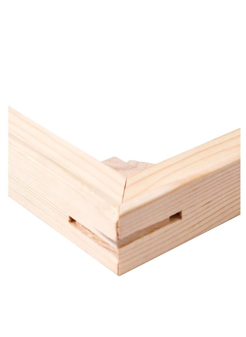 Mont Marte - 1-Piece Double Thick Stretched Canvas 340gsm Thickness With Pine Frame 12X12 Inch Size - Image 1