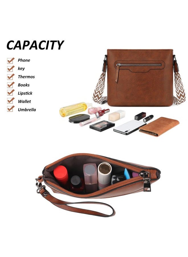 TANTOMI Crossbody Bags Set for Women, Tote Handbags Large Purse Shoulder Hobo Ladies Wallet with Adjustable Straps - Image 4