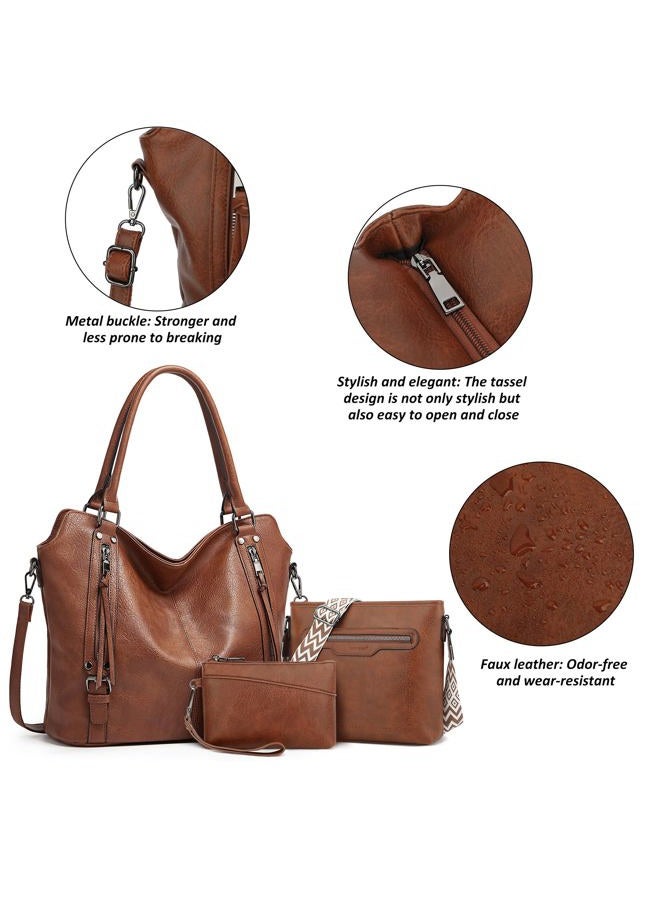 TANTOMI Crossbody Bags Set for Women, Tote Handbags Large Purse Shoulder Hobo Ladies Wallet with Adjustable Straps - Image 3