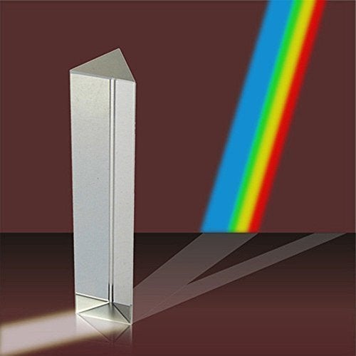 Amlong Crystal Amlong Crystal 2.5 inch Optical Glass Triangular Prism for Teaching Light Spectrum Physics and Photo Photography Prism, 60mm  - Image 3