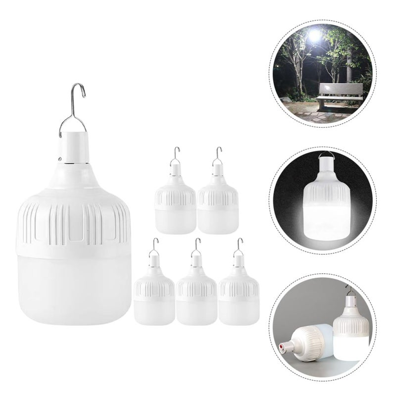 USB Rechargeable Emergency Light Bulbs 6 Pack Ultra Bright Portable Outdoor Lamp for Home Camping Vendors - Image 3
