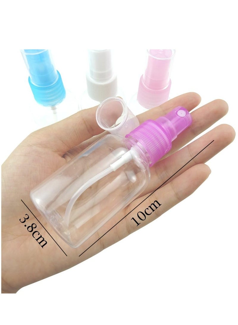 Empty Plastic Spray Bottle Refillable – 2-Piece Set with Fine Mist – Travel Size – Random Colors - Image 1