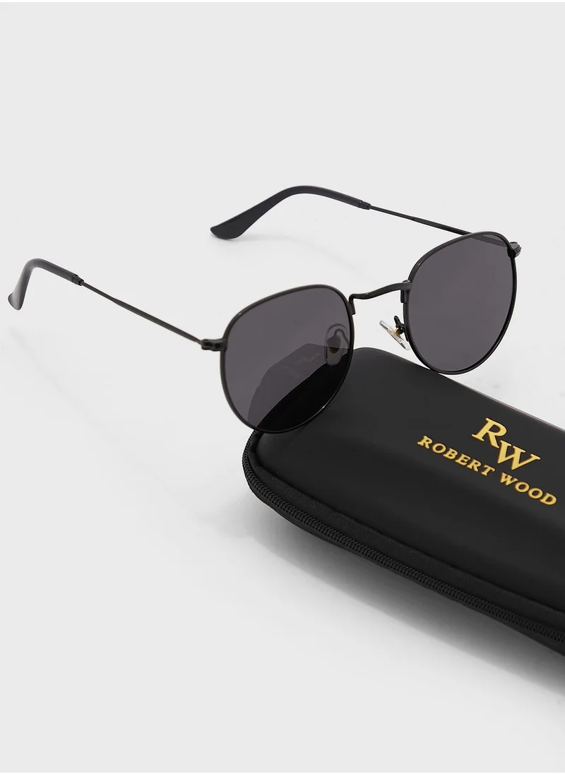 Robert Wood Polarized  Round  Sunglasses