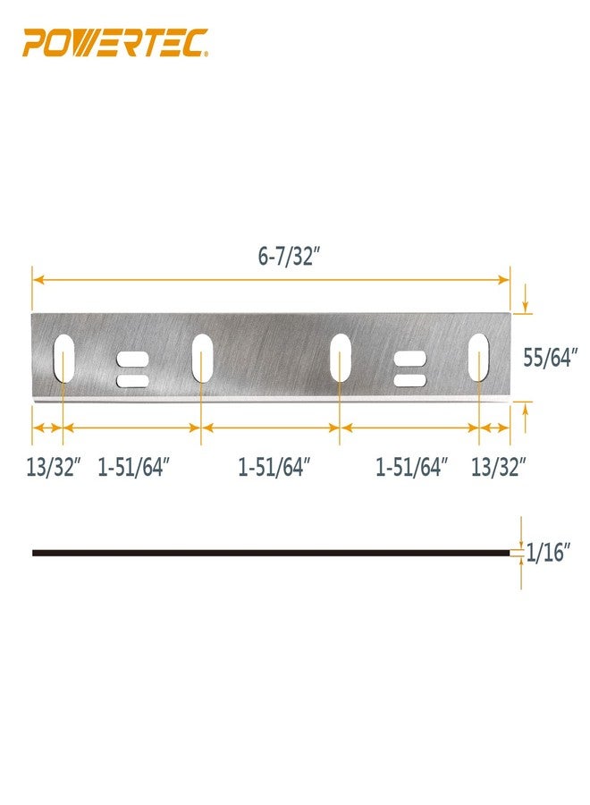 POWERTEC 6 Inch Jointer Blades for WEN 6560, 6560T, 6559, JT6561 Jointer, Replacement for 6560-083 Jointer Knives, Set of 2 (14815W) - Image 4