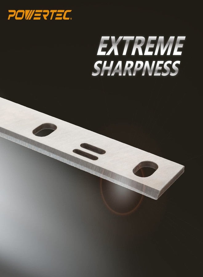 POWERTEC 6 Inch Jointer Blades for WEN 6560, 6560T, 6559, JT6561 Jointer, Replacement for 6560-083 Jointer Knives, Set of 2 (14815W) - Image 2