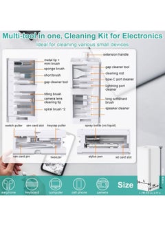 Generic 32-in-1 Multi-Functional Cleaner Kit, Electronic and Gadget Cleaning Essentials for Headphones, Mobile Phones, Computers, Monitors, and More, Compact Portable Design  - Image 2