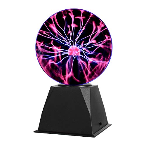 Gresus 6 Inch Plug-in Magic Plasma Ball Lamp - Touch & Sound Sensitive Interactive Plasma Lamp Nebula Sphere Globe, Science Educational Gift for Decorations/Parties/Bedroom - Image 1