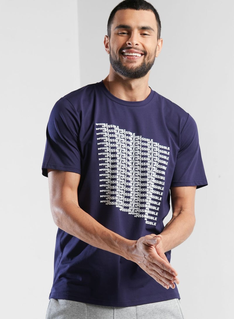 الإمارات Slogan Graphic T-Shirt - Image 1