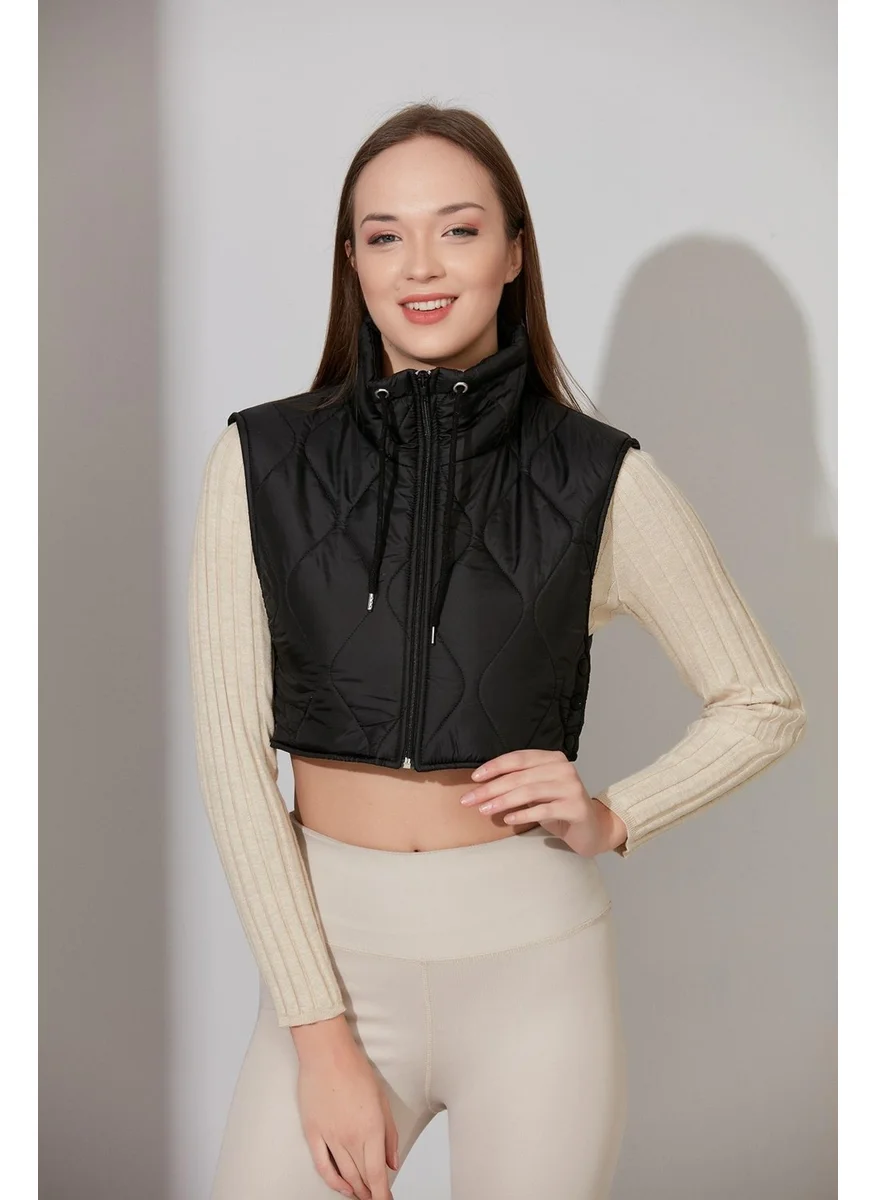 Alexander Gardi Crop Quilted Vest (B21-909YL01)