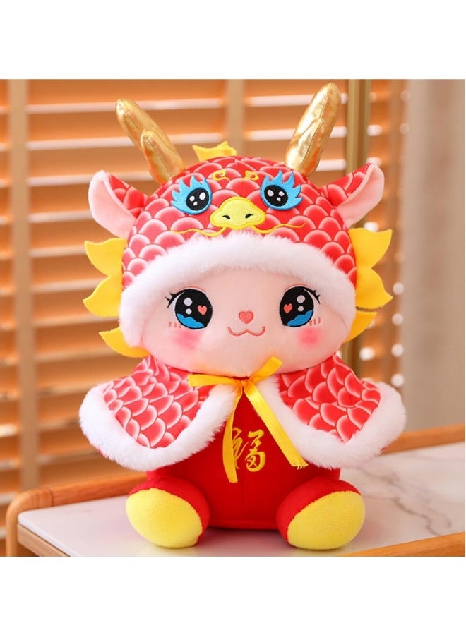 Chinese Zodiac Dragon Doll 20 cm, 2024 Year of Dragon Plush Toy, Chinese New Year Mascot, Stuffed Animal for Spring Festival Decor, Ideal Zodiac Gift for Kid - Image 3