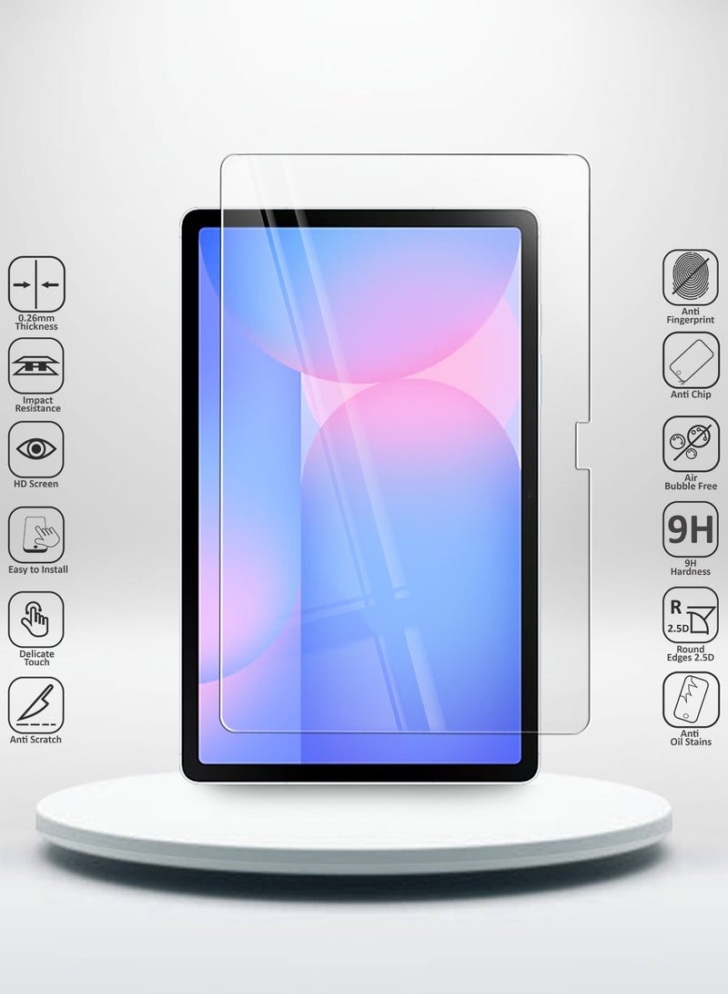 Techie واقي شاشة زجاجي مقوى عالي الدقة لجهاز Samsung Galaxy Tab S9 Plus / S9 FE Plus مقاس 12.4 بوصة - مضاد للانعكاس ومضاد للفقاعات وصلابة 9H 0.33 مم وحواف مستديرة وسهولة التركيب - Image 2