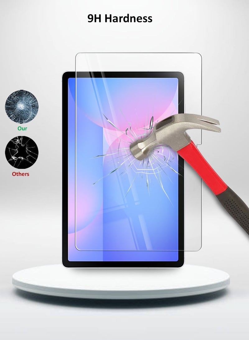 Techie واقي شاشة زجاجي مقوى عالي الدقة لجهاز Samsung Galaxy Tab S9 Plus / S9 FE Plus مقاس 12.4 بوصة - مضاد للانعكاس ومضاد للفقاعات وصلابة 9H 0.33 مم وحواف مستديرة وسهولة التركيب - Image 3