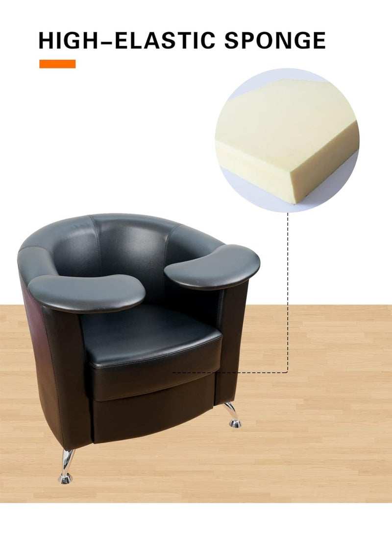 Meishida Manicure Chair with Armrest, High-Density Foam, Beauty Salon Sofa for Hand Care, Nail Art (Black)  - Image 2