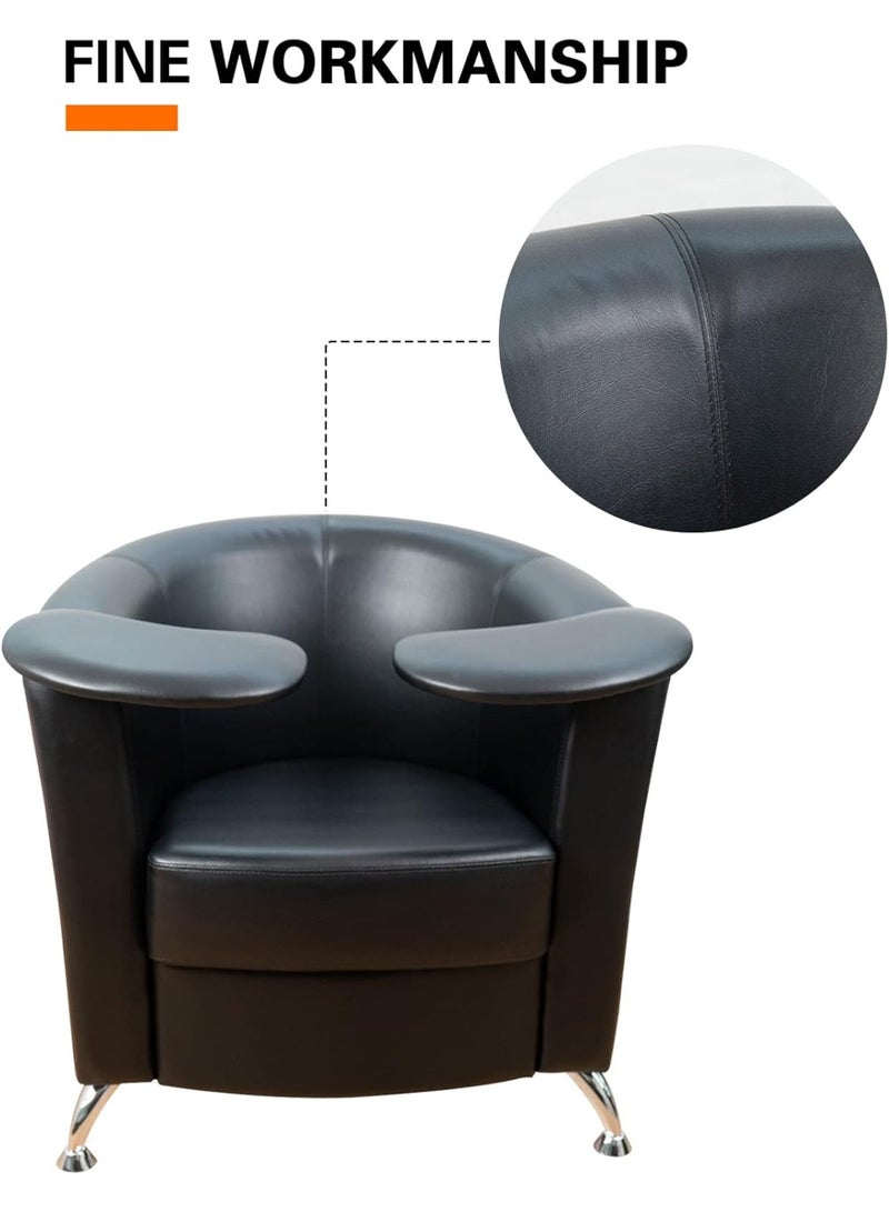 Meishida Manicure Chair with Armrest, High-Density Foam, Beauty Salon Sofa for Hand Care, Nail Art (Black)  - Image 5
