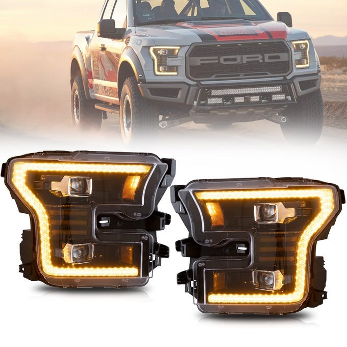 Headlight Fit For 20152017 Ford F150 13Th Genxl Xlt Lariat King Ranch With Startup Animation Projectoryellow Drl