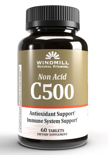 Vitamin C Tablet 500mg NonAcid Wmill 60 by WINDMILL