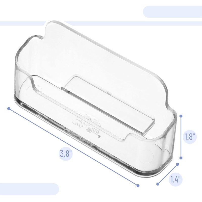Mr. Pen- Acrylic Business Card Holder for Desk, Clear Plastic Business Cards Display Holders Stand, 3 Packs, Fits 40-60 Cards - Image 5