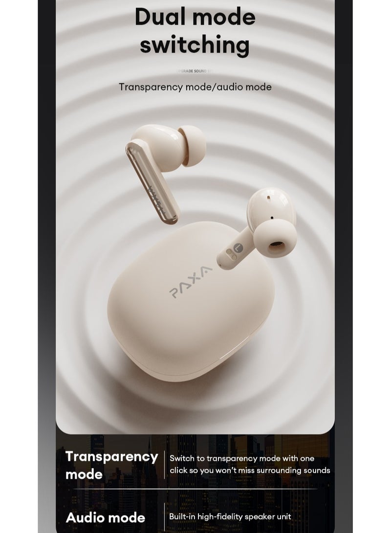 PAXA-PA-T01 Wireless Bluetooth Headset-Beige - Image 5