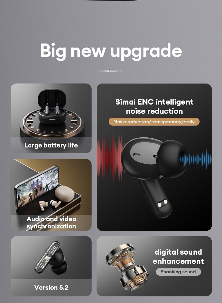 PAXA-PA-T01 Wireless Bluetooth Headset-Beige - Image 3