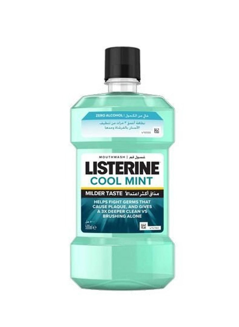 Listerine Cool Mint Milder Taste Mouthwash 500ml  - Image 2